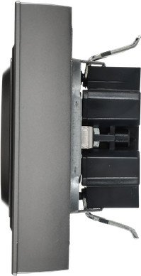 Изображение товара Розетка IEK Brite BR-R27-16-K46-F (стальной)