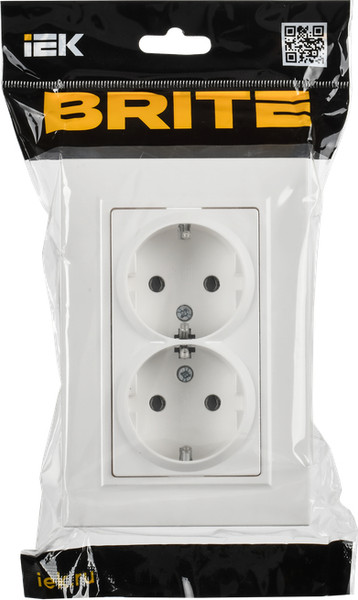 Изображение товара Розетка IEK Brite BR-R27-16-K91-F (арктический белый)