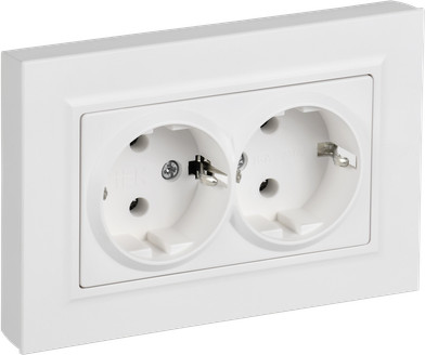 Изображение товара Розетка IEK Brite BR-R27-16-K91-F (арктический белый)
