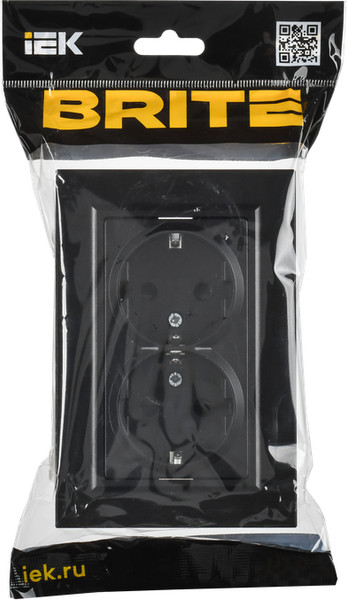 Изображение товара Розетка IEK Brite BR-R28-16-K02-F (черный)