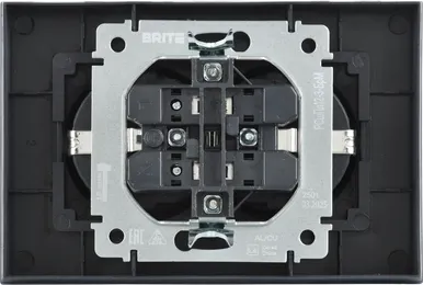 Изображение товара Розетка IEK Brite BR-R28-16-K35-F (маренго)
