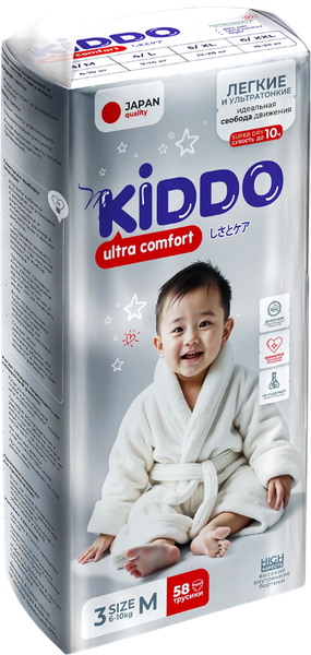 Изображение товара Подгузники-трусики детские MyKiddo Ultra Comfort M 6-10кг (58шт)