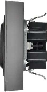 Изображение товара Розетка IEK Brite BR-R28-16-K46-F (стальной)