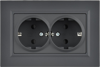 Изображение товара Розетка IEK Brite BR-R28-16-K53-F (графит)