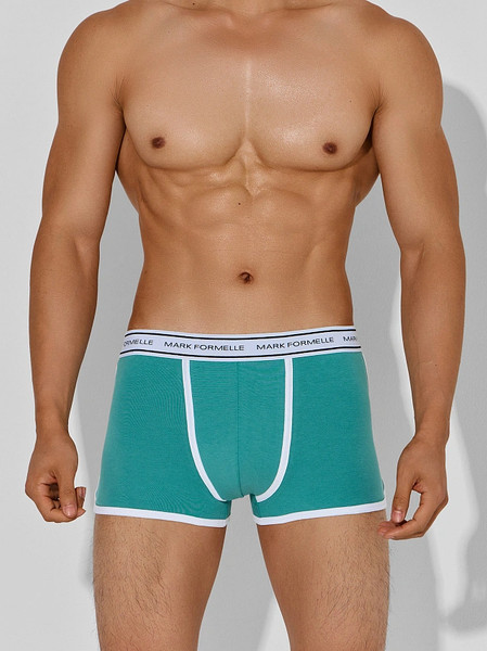Изображение товара Комплект мужских трусов Mark Formelle 411165-2 (р.94-104, персидский зеленый/черный)