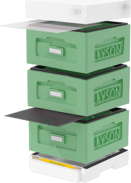 Изображение товара Улей Lyson Рута На 10 Рамок / WR3GW (зеленый/неокрашенный)