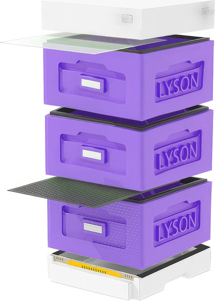 Изображение товара Улей Lyson Рута На 10 Рамок / WR3PUW (фиолетовый/неокрашенный)