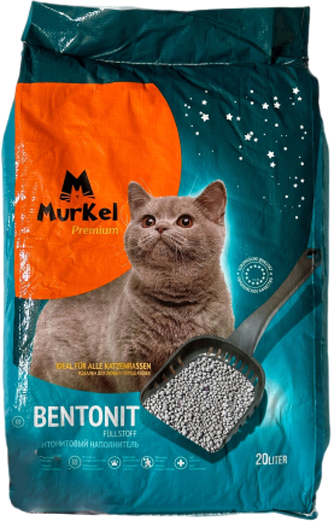Изображение товара Наполнитель для туалета Murkel Бентонитовый (16кг, уголь)