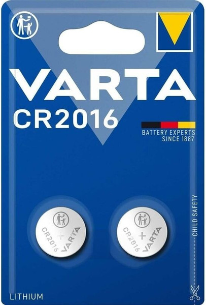 Изображение товара Комплект батареек Varta Lithium 6016 CR 2016 (2шт)