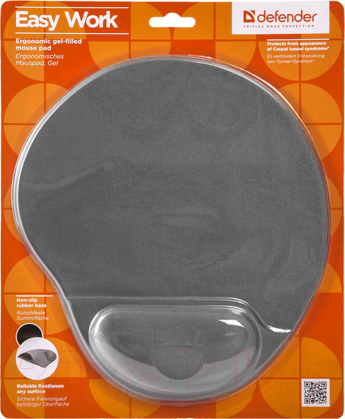 Изображение товара Коврик для мыши Defender Easy Work / 50915 (серый)