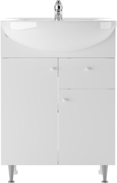 Изображение товара Тумба под умывальник Айсберг Уют 60 Промо с верхним ящиком В1