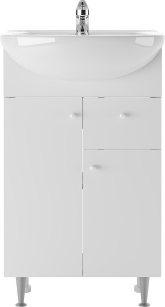 Изображение товара Тумба под умывальник Айсберг Уют 50 Промо с верхним ящиком В1