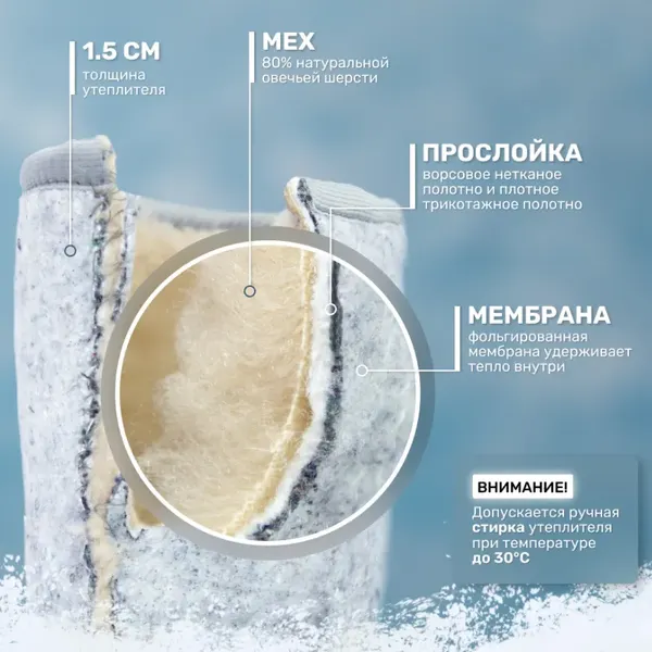 Изображение товара Сапоги резиновые Orain Метелица / 41(СЕ)330УМ (р.41, белый)
