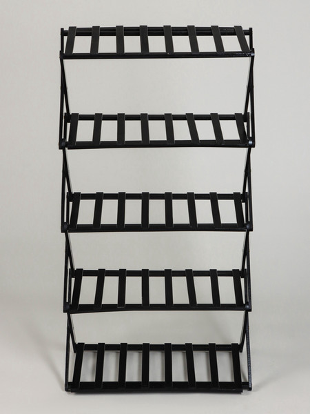 Изображение товара Стойка для цветов GREENGO 5 полок 50x25x89см напольный открытый (черный)