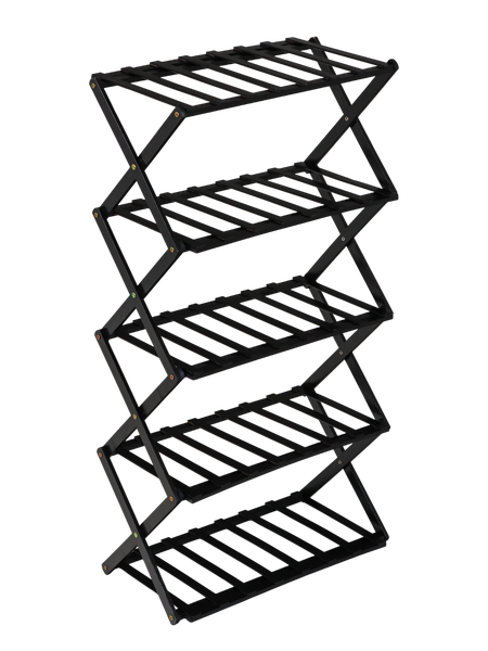 Изображение товара Стойка для цветов GREENGO 5 полок 50x25x89см напольный открытый (черный)