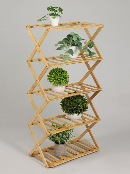 Изображение товара Стойка для цветов GREENGO 5 полок 50x25x89см напольный открытый