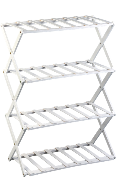 Изображение товара Стойка для цветов GREENGO 4 полки 50x25x68см напольный открытый (белый)