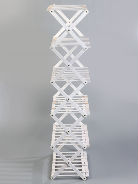 Изображение товара Стойка для цветов GREENGO 6 полок 50x25x110см напольный открытый (белый)