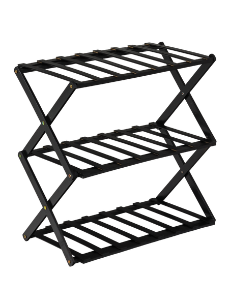 Изображение товара Стойка для цветов GREENGO 3 полки 50x25x46см напольный открытый (черный)