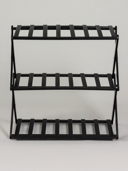 Изображение товара Стойка для цветов GREENGO 3 полки 50x25x46см напольный открытый (черный)