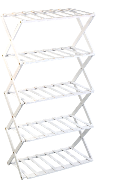 Изображение товара Стойка для цветов GREENGO 5 полок 50x25x89см напольный открытый (белый)