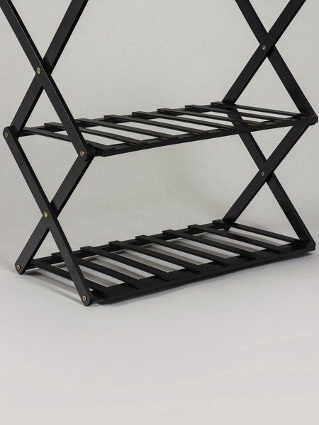 Изображение товара Стойка для цветов GREENGO 6 полок 50x25x110см напольный открытый (черный)