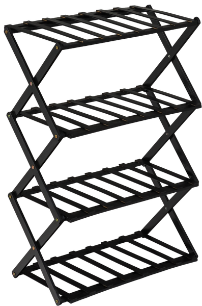 Изображение товара Стойка для цветов GREENGO 4 полки 50x25x68см напольный открытый (черный)