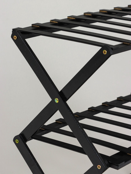 Изображение товара Стойка для цветов GREENGO 4 полки 50x25x68см напольный открытый (черный)