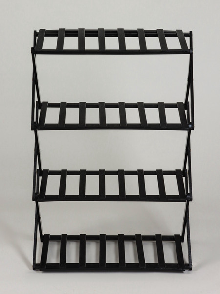 Изображение товара Стойка для цветов GREENGO 4 полки 50x25x68см напольный открытый (черный)