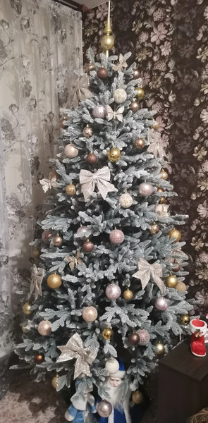 Изображение товара Ель искусственная Царь елка Фаворит / ФВР/ГЛ-ФЛ-225 (голубой флокированный)