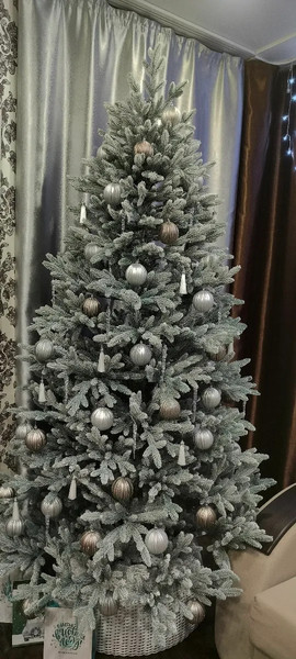 Изображение товара Ель искусственная Царь елка Фаворит / ФВР/ГЛ-ФЛ-245 (голубой флокированный)