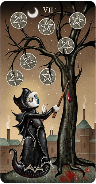 Изображение товара Гадальные карты U.S. Games Systems Deviant Moon Tarot Miniature Borderless / MDV78