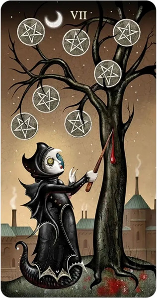 Изображение товара Гадальные карты U.S. Games Systems Deviant Moon Tarot Miniature Borderless / MDV78