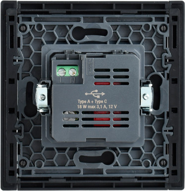 Изображение товара Розетка IEK Forte&Piano FP-U22-018-K02 (черный)