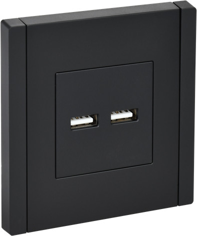 Изображение товара Розетка IEK Forte&Piano FP-U21-D31-K02 (черный)