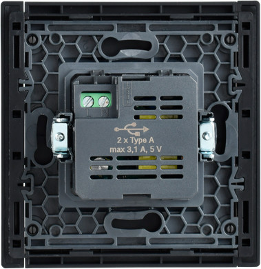 Изображение товара Розетка IEK Forte&Piano FP-U21-D31-K02 (черный)