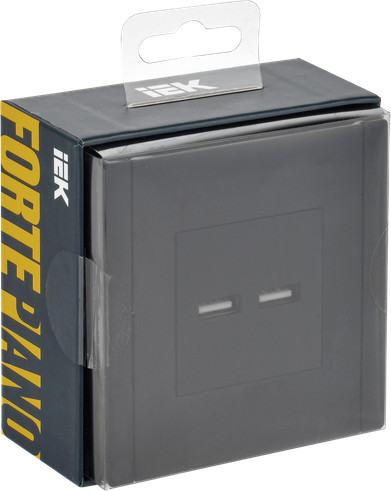 Изображение товара Розетка IEK Forte&Piano FP-U21-D31-K02 (черный)