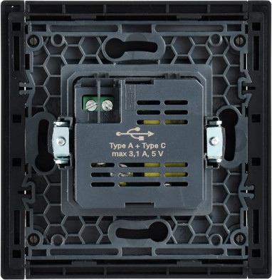 Изображение товара Розетка IEK Forte&Piano FP-U22-D31-K02 (черный)