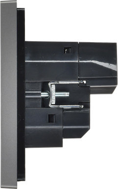 Изображение товара Розетка IEK Forte&Piano FP-R14-16-U21-D31-K46 (стальной)