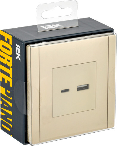 Изображение товара Розетка IEK Forte&Piano FP-U22-018-K10 (ваниль)