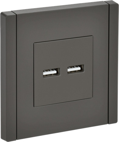 Изображение товара Розетка IEK Forte&Piano FP-U21-D31-K03 (серый)