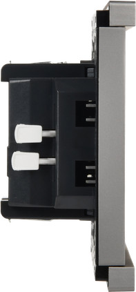 Изображение товара Выключатель IEK Forte&Piano FP-V14-0-10-1-K46 (стальной)