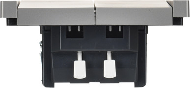 Изображение товара Выключатель IEK Forte&Piano FP-V15-0-10-1-K46 (стальной)