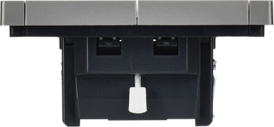 Изображение товара Выключатель IEK Forte&Piano FP-V15-0-10-1-K46 (стальной)