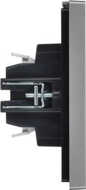 Изображение товара Выключатель IEK Forte&Piano FP-V15-0-10-1-K46 (стальной)