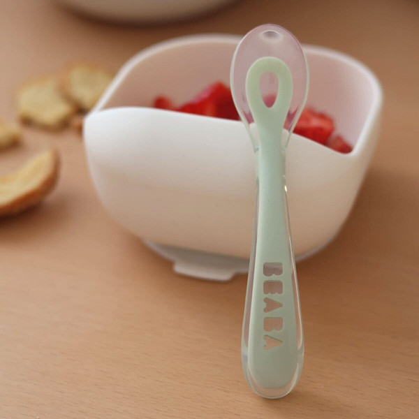 Изображение товара Ложка для кормления Beaba 2nd Age Silic Spoon 913627 (Mist Green)