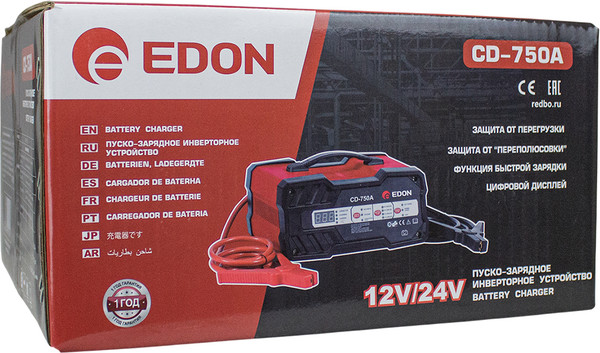 Изображение товара Пуско-зарядное устройство Edon CD-750A