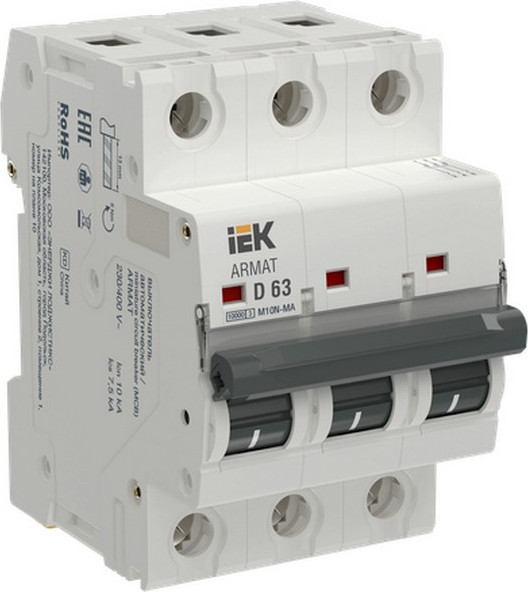 Изображение товара Выключатель автоматический IEK Armat AR-M10N-MA-3-D063