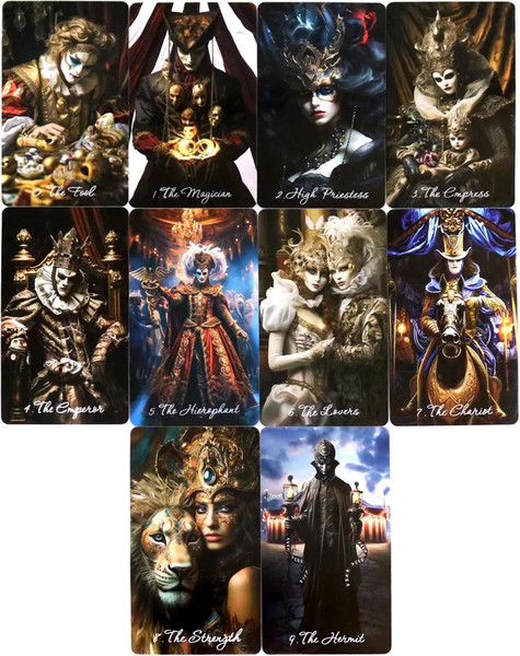 Изображение товара Гадальные карты Lo Scarabeo Таро Венецианского Цирка (9785919375845)