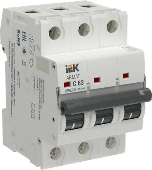 Изображение товара Выключатель автоматический IEK Armat AR-M10N-MA-3-C063